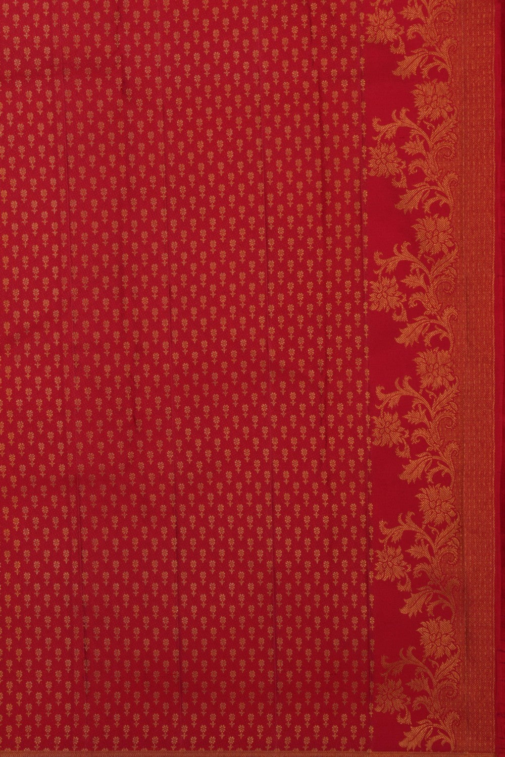 Image of Red Kanchipattu Saree
